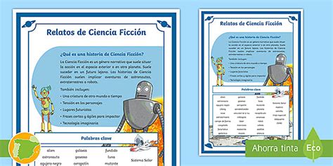 Póster: Relatos de Ciencia Ficción (Teacher-Made) - Twinkl