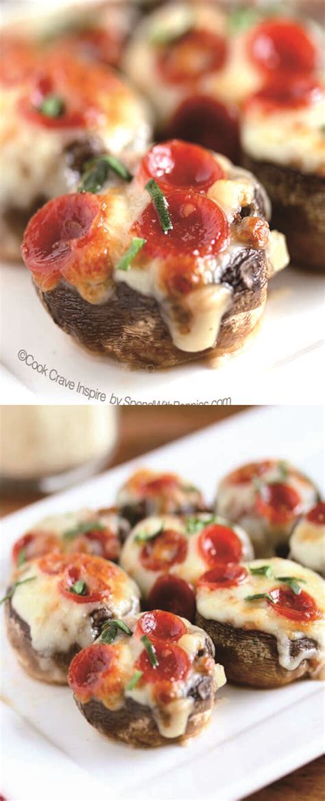 PIZZA STUFFED MUSHROOMS HEALTHY RECIPE - Make Our Healthy Recipes