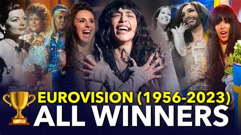 All Winners of Eurovision Song Contest [1956-2023] - YouTube