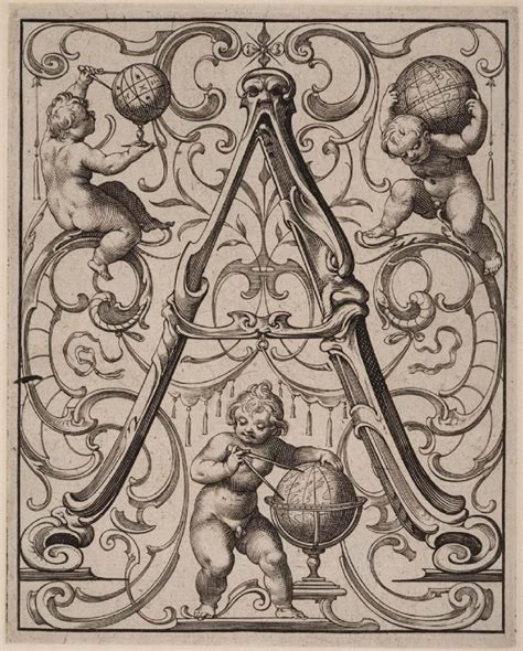 Newes ABC Büchlein (ornamental alphabet): A | Poster prints, Canvas prints, Cleveland museum of art