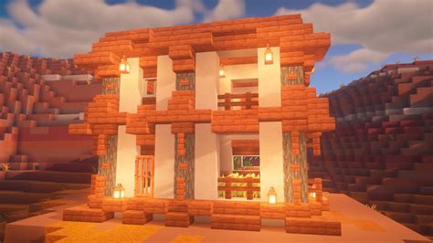 Minecraft: How To Build a Large Mesa Starter House | Building Tutorial ...