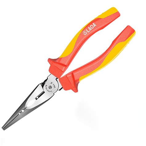 LAOA Insulated Needle Nose Plier,Long Needle Nose Pliers,1000V ...