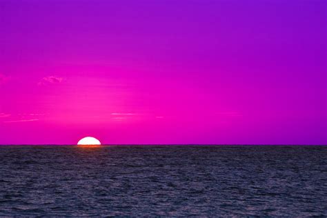 Purple Sea Sunrise Free Stock Photo - Public Domain Pictures