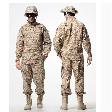 US Army Desert Tactical Military Camouflage Combat Uniform Airsoft Camo ...