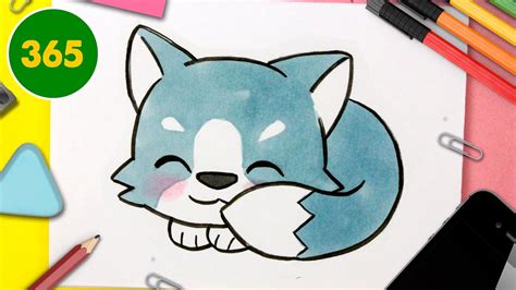 HOW TO DRAW A CUTE WOLF KAWAII - YouTube