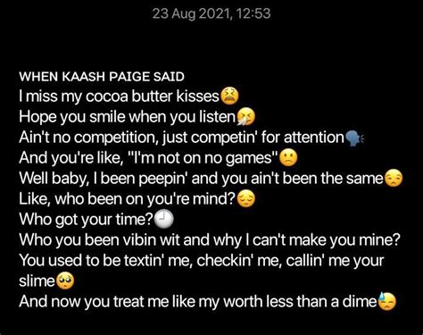 Kaash Paige 'love songs' 2024 | Meaningful Lyrics, Mood, Sayings