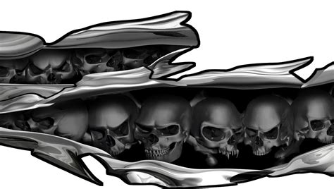 Skull Tears Boat decals, Vehicle vinyl skull graphics | Xtreme Digital ...