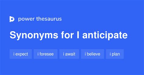 I Anticipate synonyms - 172 Words and Phrases for I Anticipate