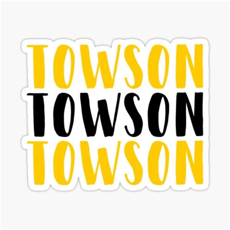 Towson University Stickers | Redbubble