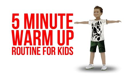 5 Minute warm up exercises / Kids exercise - YouTube