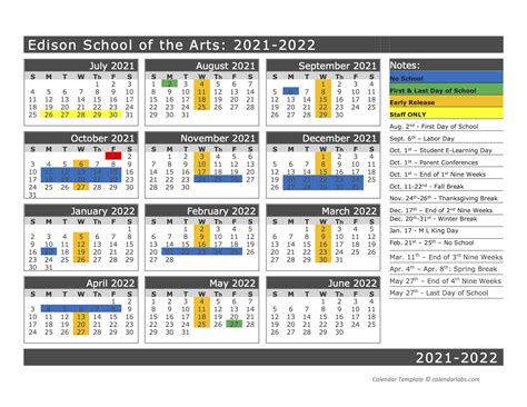 Nash County Public Schools Calendar 2022-21 2024 - Schoolcalendars.net