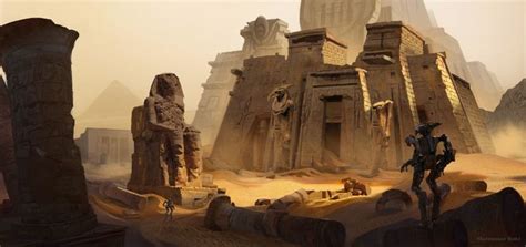 ArtStation - Ancient Temple Ruins, Mohamed Abdel Baki | Egypt concept art, Ancient egyptian ...