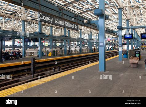 Coney Island- Stillwell Avenue train station, Brooklyn, New York ...