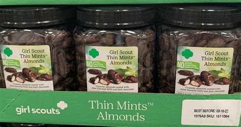 Girl Scouts Thin Mints Almonds 30oz Container Only $12.99 at Costco ...