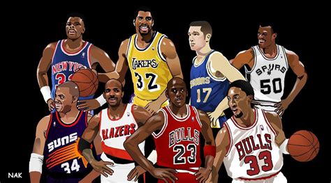 nba cartoons | Nba legends, Basketball legends, Nba art