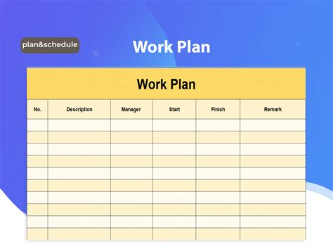 Work Plan Template Excel Elegant 6 Excel Work Plan Te - vrogue.co