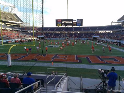 Lower Level Endzone - Florida Citrus Bowl Stadium Football Seating ...