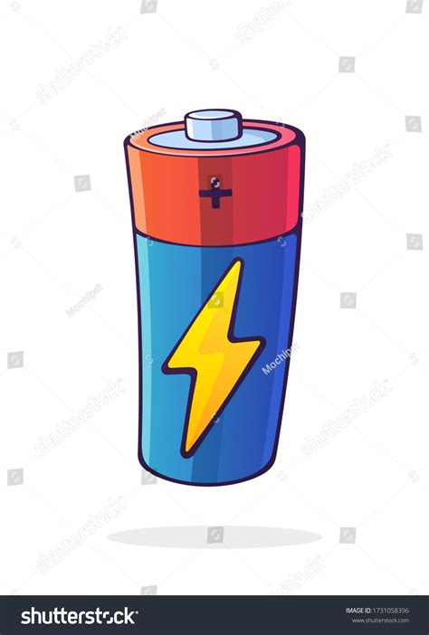 Vector Illustration Alkaline Battery Charging Electric Stock Vector ...