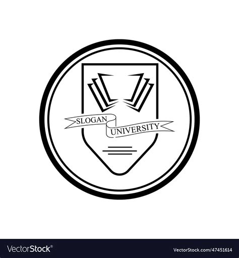 University and academy icons emblems or shields Vector Image