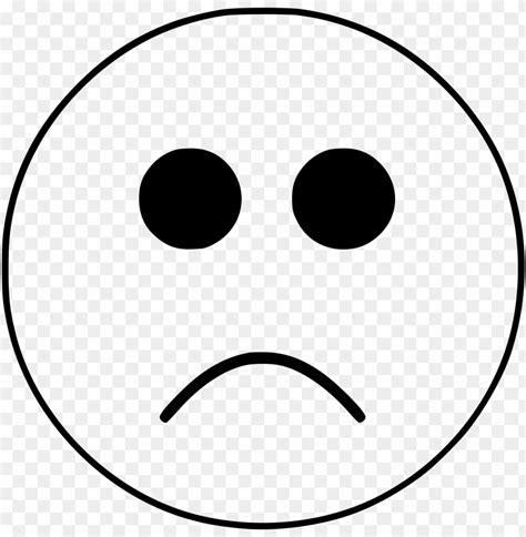 Free download | HD PNG black and white sad smiley face emoji PNG ...