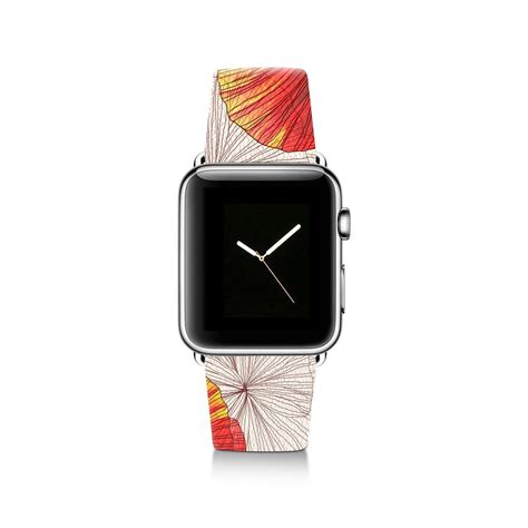 This Elegant Flower Designed Apple Watch Band fits all apple watch models, this premium leather ...