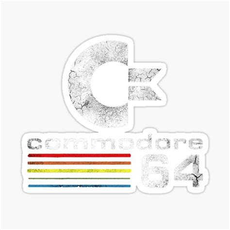 "Retro Commodore Logo" Sticker for Sale by DLutfy | Redbubble