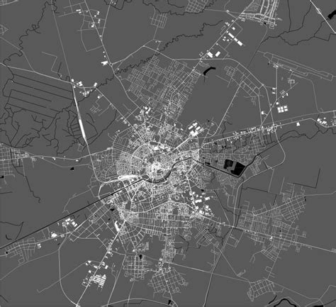 Map of the City of Timisoara, Romania Stock Vector - Illustration of ...