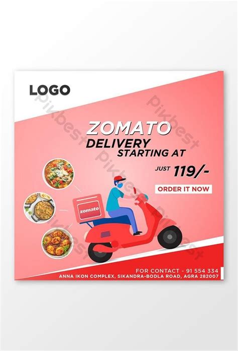 Fast Delivery Of Zomato Food Banner Tenplate | EPS Free Download - Pikbest