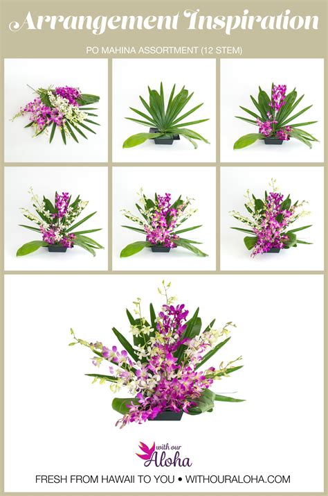 Hawaiian Flower Arrangement DIY: Po Mahini “Moonlit Night” Assortment ...