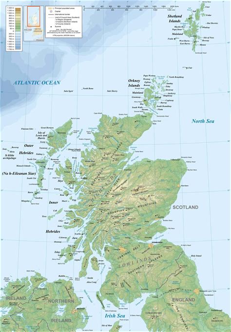 Scotland Topographic Map En • Mapsof.net