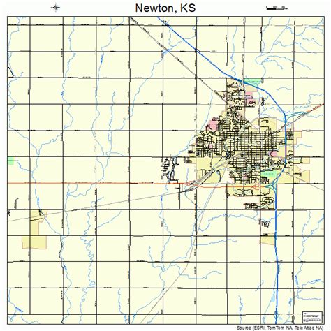 Newton Kansas Street Map 2050475