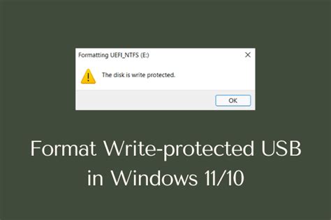 How to Format Write-protected USB in Windows 11/10