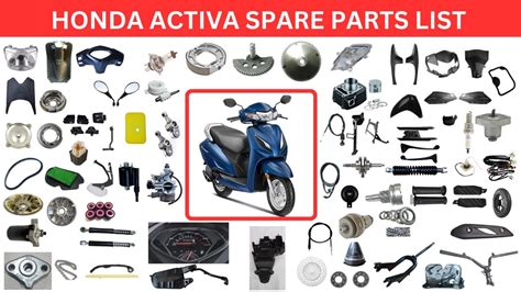 Honda Activa 6g Spare Parts Price List