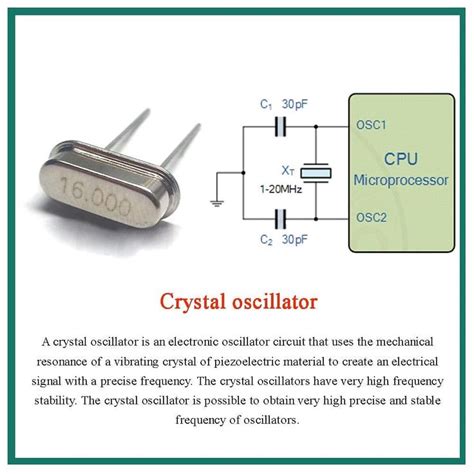 crystal oscillator | Electronics circuit, Electronic oscillator ...