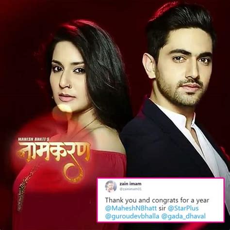 Zain Imam expresses gratitude on 1 year of Naamkarann - watch video ...