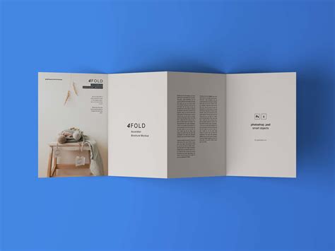 4 Fold Brochure Mockup | Brochure mockup free, Brochure folds, Brochure ...