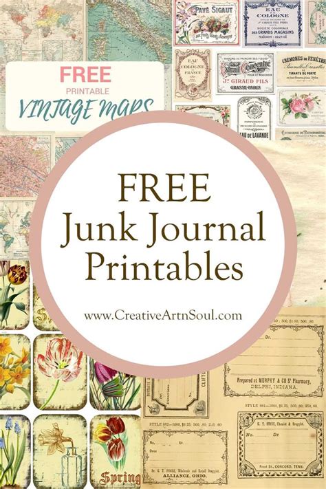 Free Junk Journal Printables | Vintage Style