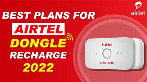 Airtel Hotspot Best Recharge Plans 2022| Airtel Dongle Recharge Plans 2022| Unlimited Recharge ...