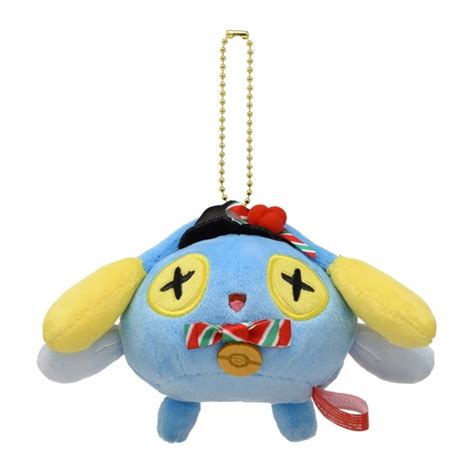 Pokemon Center 2021 Christmas in the Sea Chinchou Plush Mascot Key chain