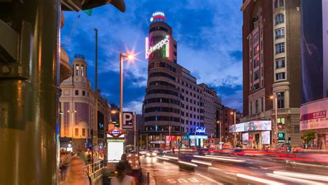 madrid - october 2017 night time Stock Footage Video (100% Royalty-free) 34593064 | Shutterstock