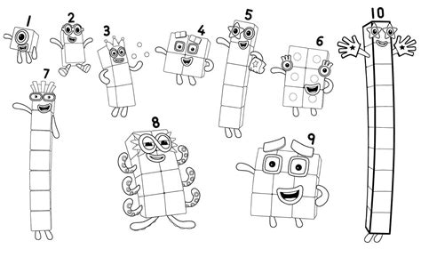 Coloriage Numberblocks à imprimer sur ColoriageEnfant.Com