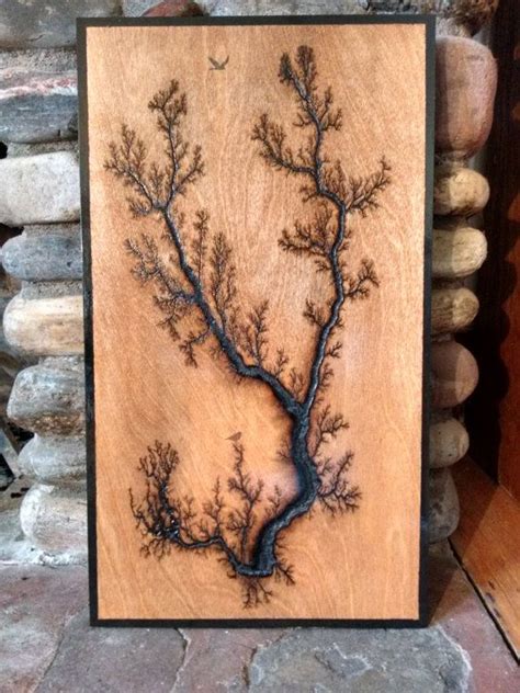 Electricaly Engraved Wooden Lichtenberg Figure by EngravedGrain (With images) | Wood art diy ...