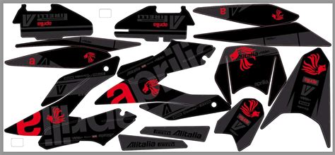 Aufkleber & Magnete CLEAN edel matt Dekor Aprilia SX RX 50 2018 Decals Aufkleber Graphics Auto ...