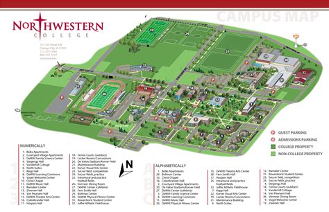 Northwest University Campus Map