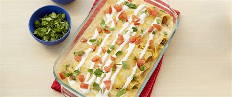 Green Chile Creamy Chicken Enchiladas recipe from Betty Crocker