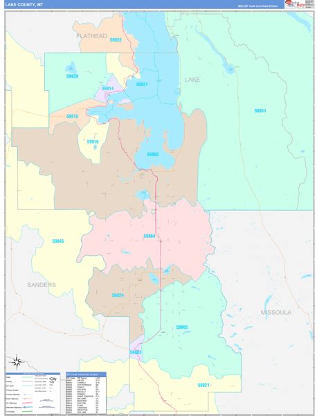 Maps of Lake County Montana - marketmaps.com