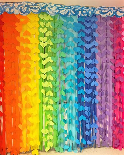 DIY rainbow wall | Rainbow wall decor, Diy rainbow wall, Rainbow wall