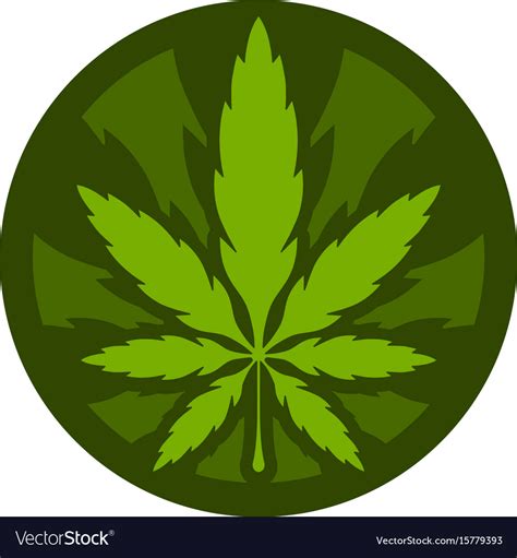 Marijuana pot weed leaf Royalty Free Vector Image