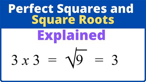 Examples Of Perfect Square Roots