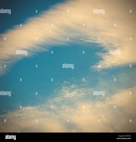 sky with clouds and birds Stock Photo - Alamy